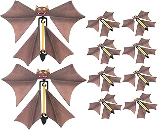 Toyvian 30 Peças De Brinquedo Voador De Halloween Truque Ou Travessura Brinquedo De Morcego De Halloween Brinquedo De Morcego Voador Brincadeira De Morcego Voador Adereço De Morcego