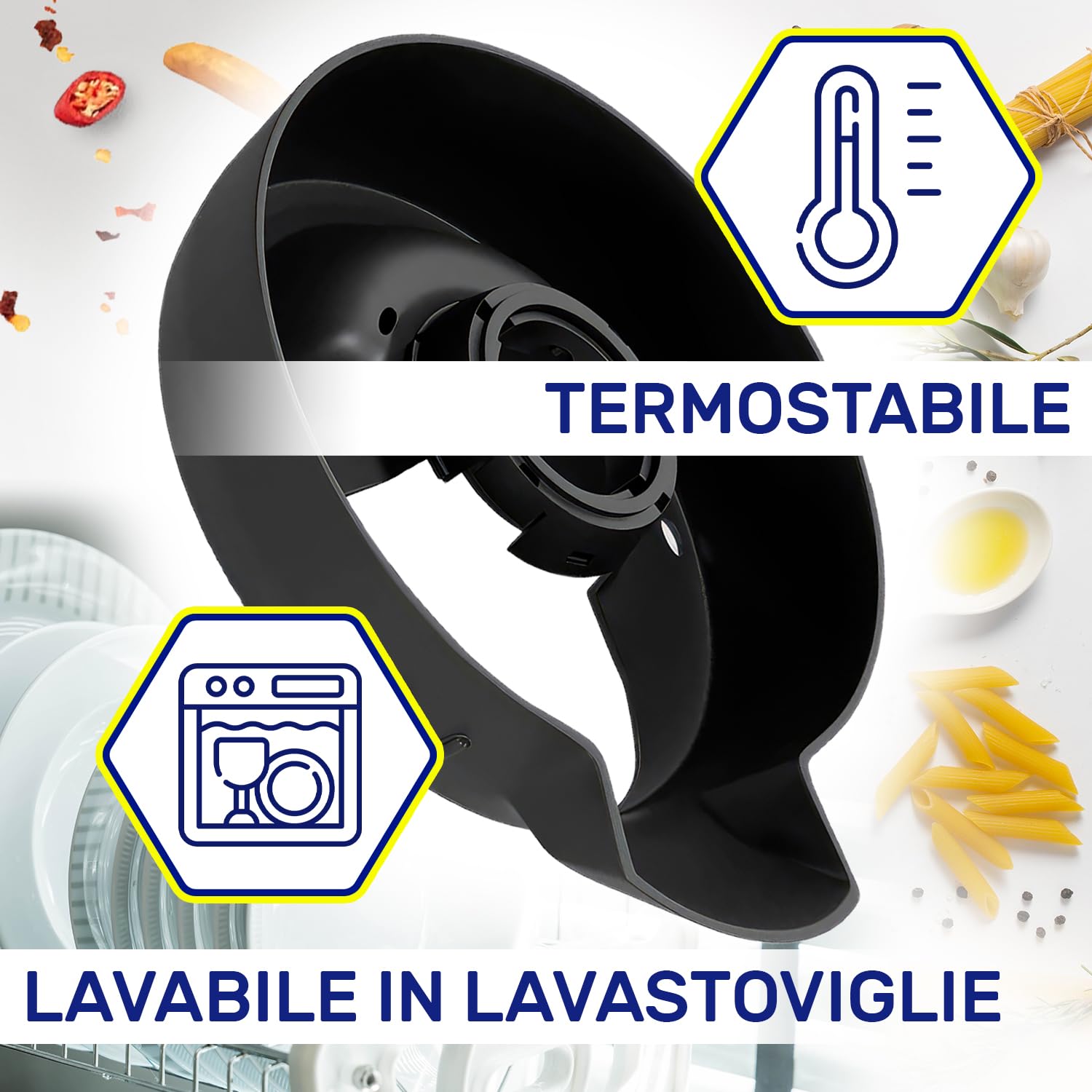 Ghiera Boccale Per Bimby TM31 Vorwerk - Ricambio Monteral, Garanzia 10 Anni - Foto 3