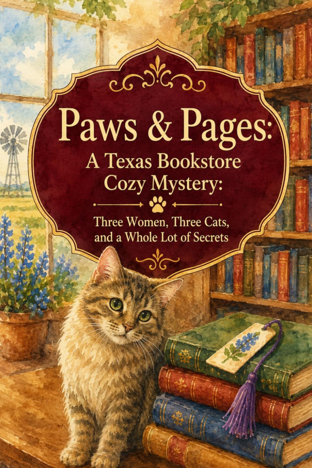 Paws & Pages: A Texas Bookstore Cozy Mystery: Three Women, Three Cats, and a Whole Lot of Secrets (Clean Reads Collection)