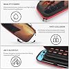 Funda Compatible con Nintendo Switch, Estampado de Dragón Rojo Mágico-F, Estuche de Viaje para Switch Lite/Oled, Protector para Accesorios y Juegos 3