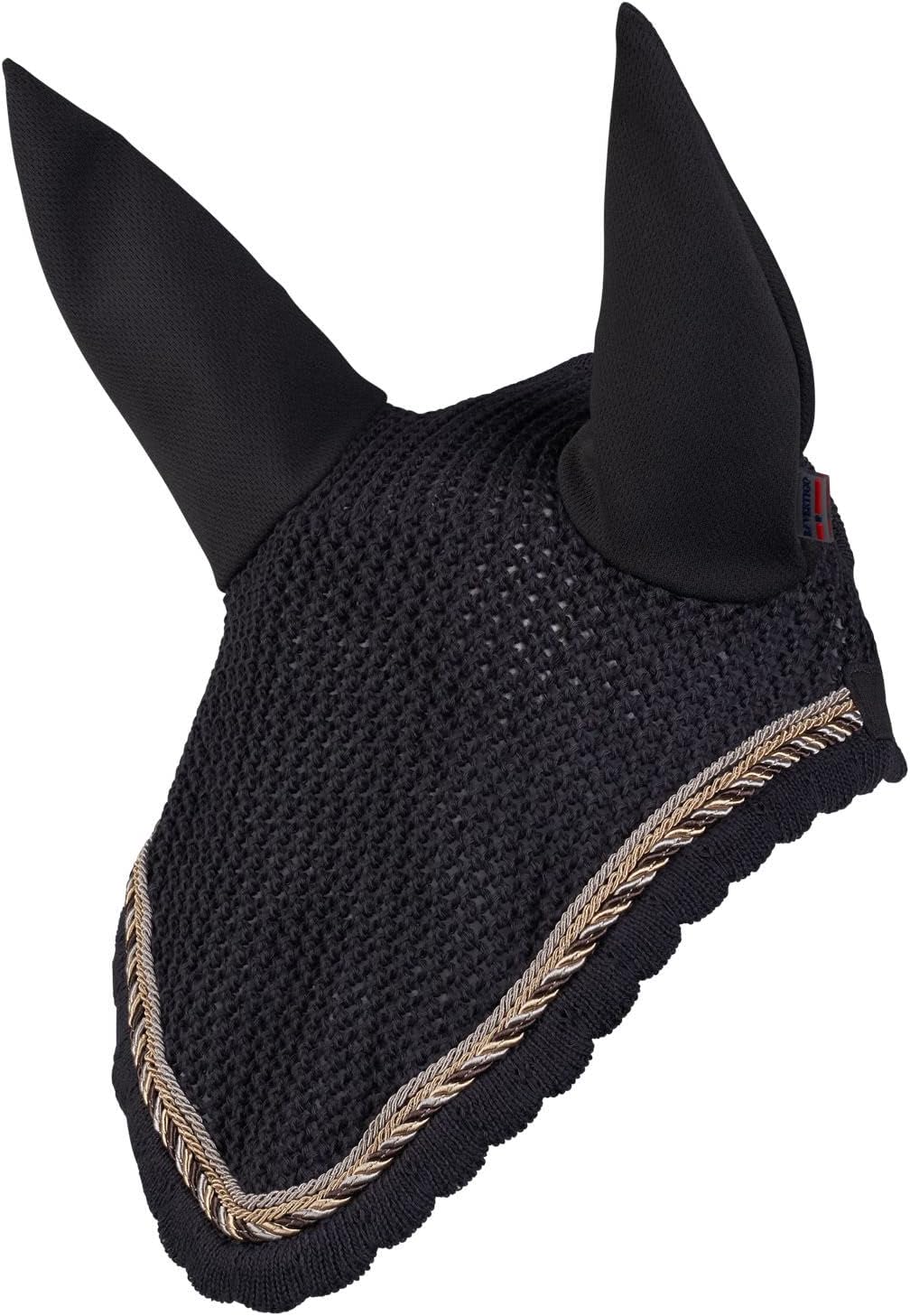 B Vertigo Monaco Ear Net - Asphalt Dark Grey - Horse