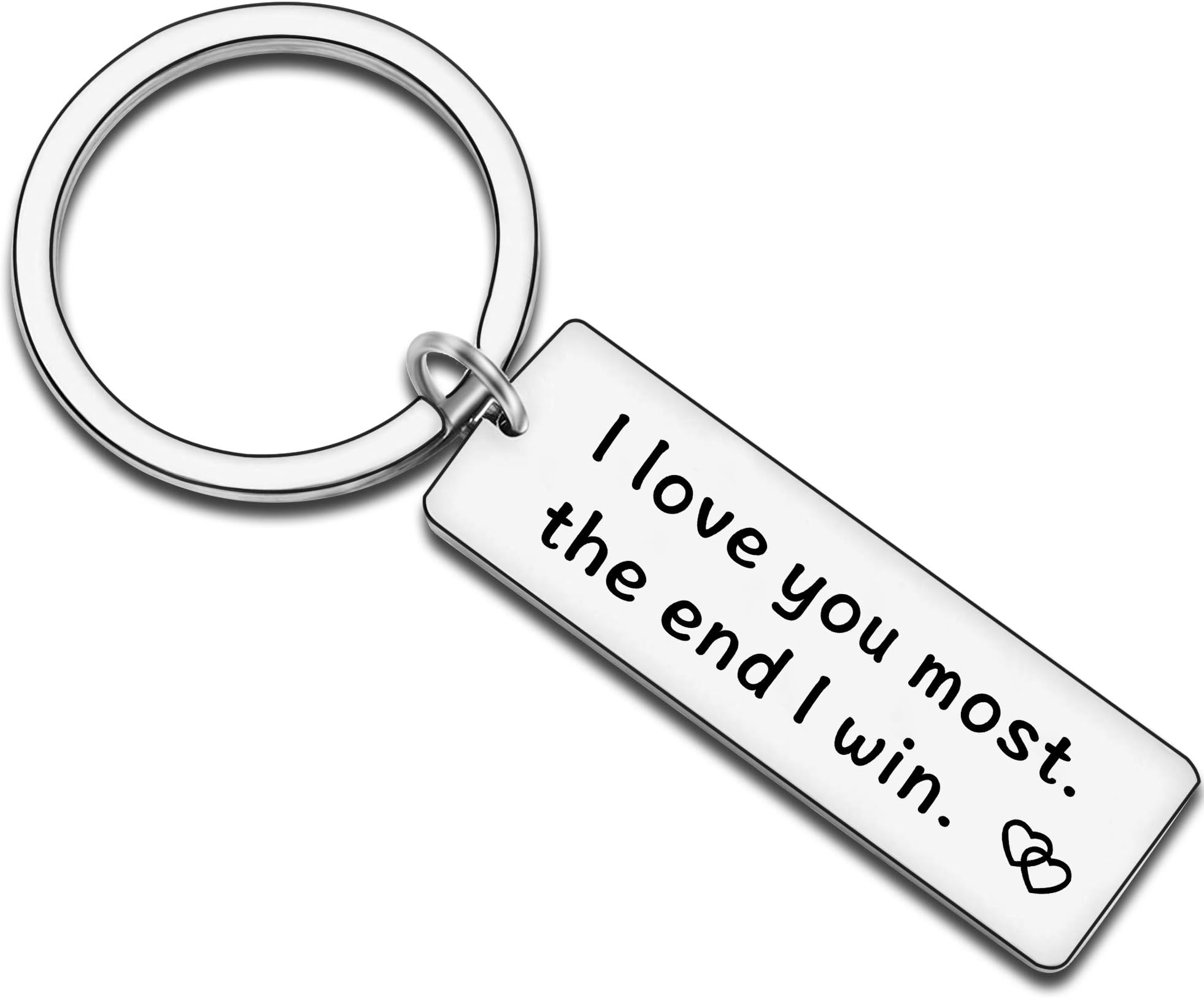 JMIMOI Love You Gifts for Him Her Boyfriend Girlfriend Anniversary Birthday Valentines Day Keyring Present