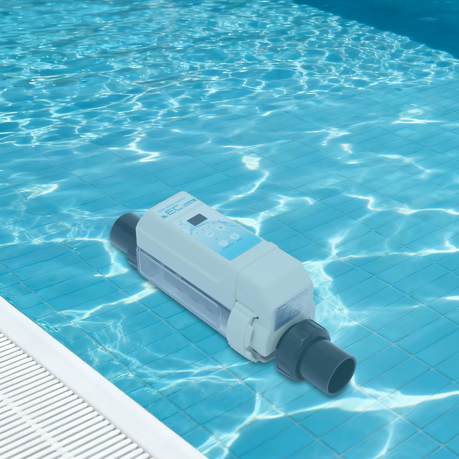 Appareil de chloration et de désinfection d’eau salée pour piscine - Avec fonction d’électrolyse - Convient aux appareils de désinfection de piscine