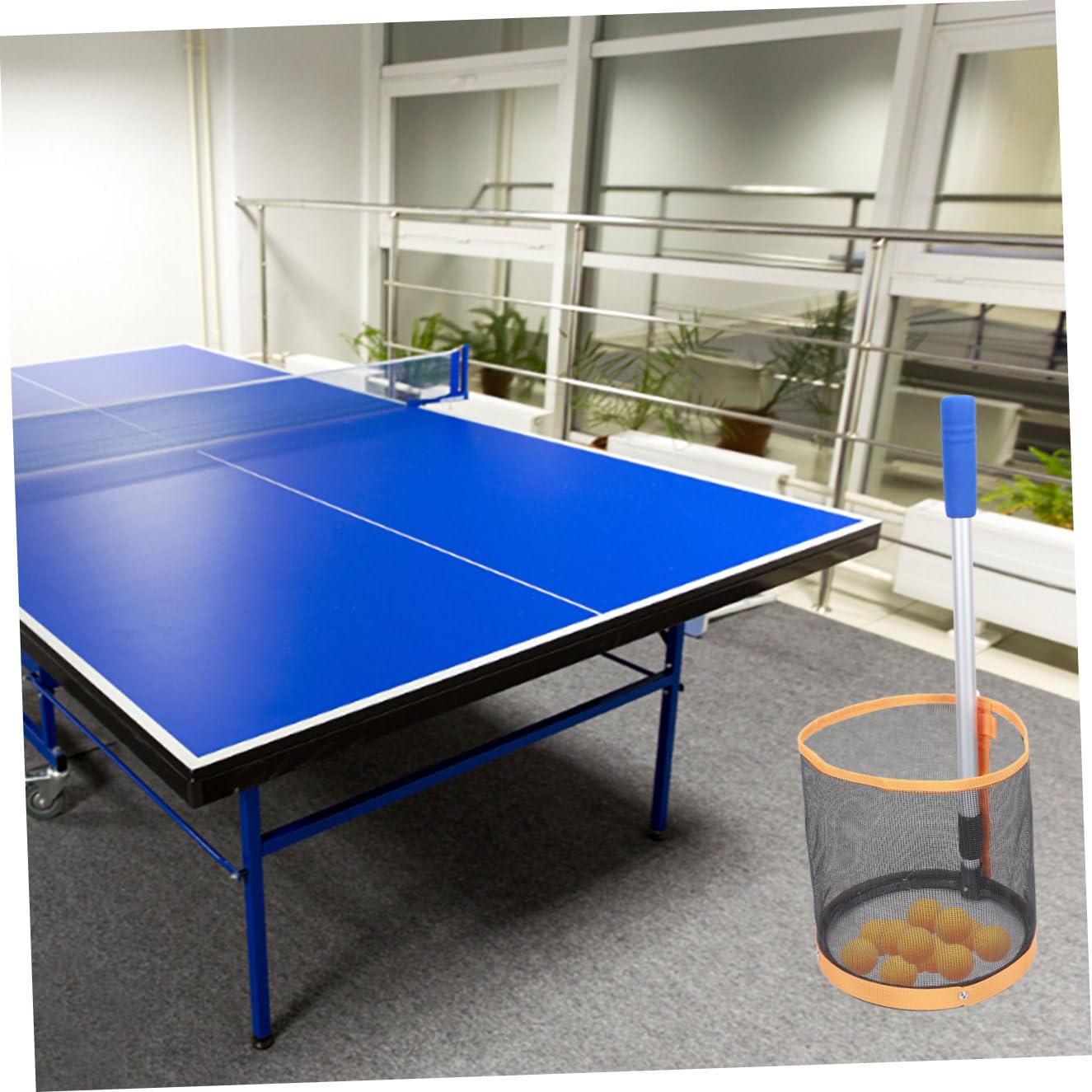 Abaodam Raccoglitore Palline per Pong Rete Organizzatrice e Portatile per Allenamenti e Palline Resistente e Spaziosa Facile Usare