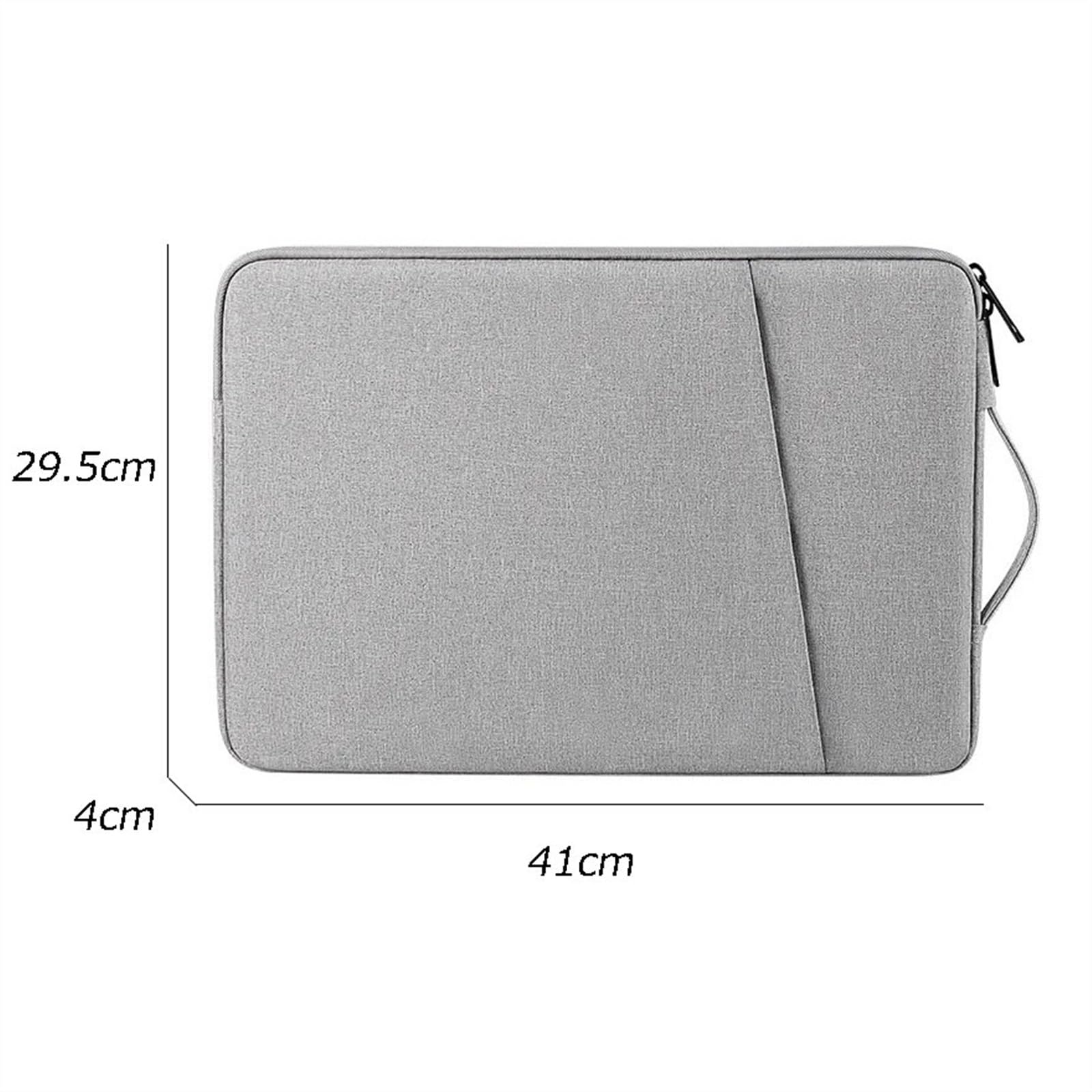 Custodia per laptop Borsa impermeabile for laptop da 15,6 pollici di grande capacità for pendolari Custodia protettiva for tablet PC(Nero)