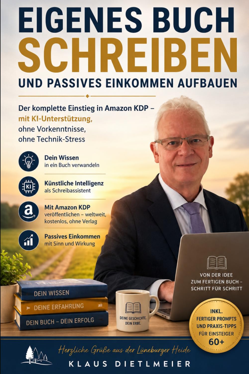 Dein Wissensschatz wird zum Buch: Amazon KDP mit KI für Best Ager: Passives Einkommen im Ruhestand, ohne Vorkenntnisse, ohne Technik-Stress