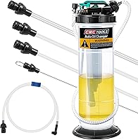 Vista 1 de Estune Extractor de líquido neumático manual de 2 galones/7.5 L, bomba extractora de aceite automotriz, cambiador de vacío de aceite con 5 mangueras