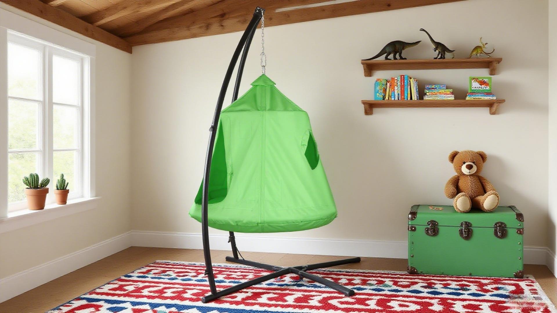 Amazon.com : Arlopu Hanging Hammock X-Stand w/Tree Tent, Indoor