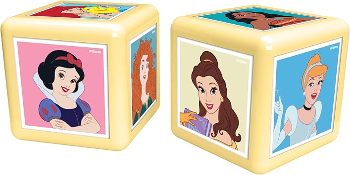 Top Trumps Match Disney Princess Board Game Multilingual, 2 player family travel game for ages 4, gift for kids aged 4 plus