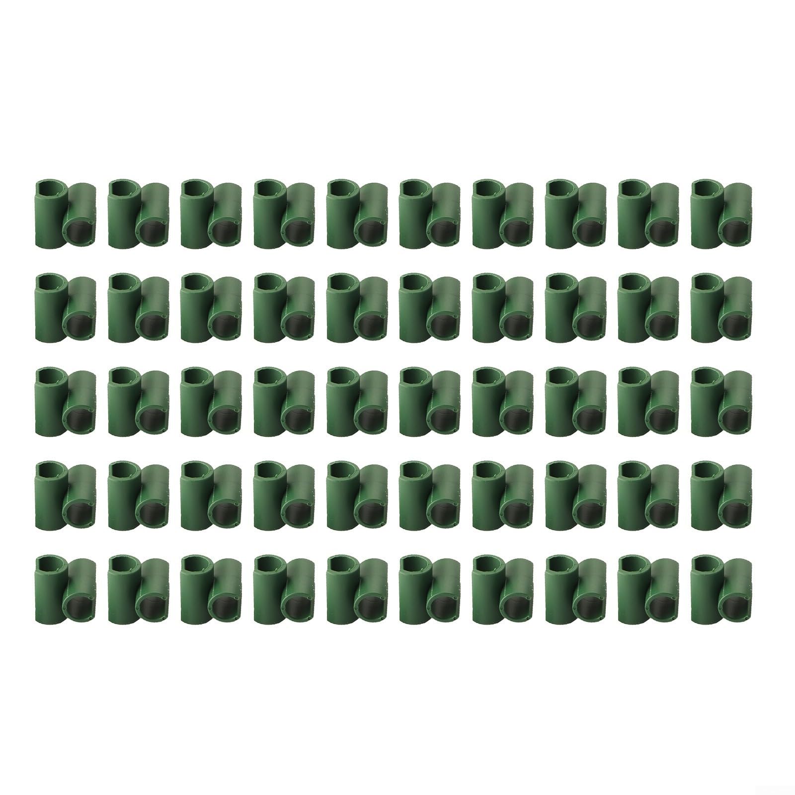 50PCS Garden Cane Balls Plant Support Connectors,8mm Plastic Fruit Cage Netting Clips Climbing Pergola Fixings for Tomatoes Vegetables Greenhouse
