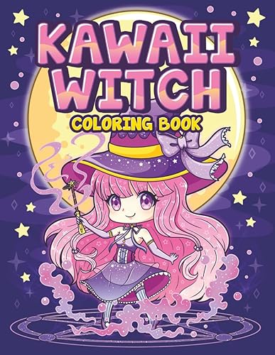Kawaii Witch Coloring Book