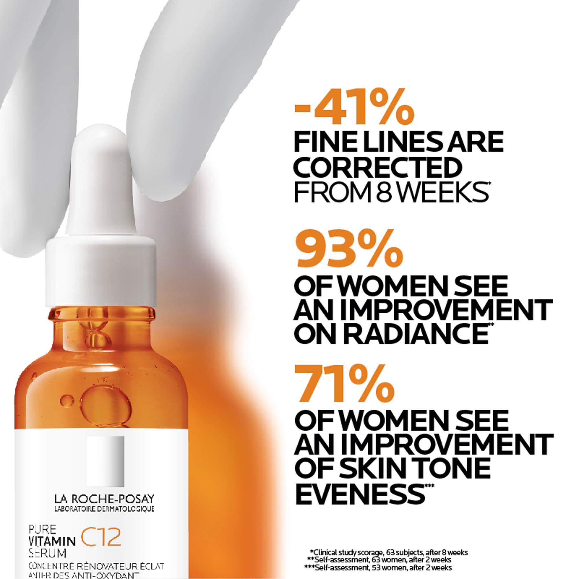 La Roche Posay Pure witamina C12 serum przeciw starzeniu się, 12% witaminy C, regenerująca przeciwzmarszczkowa pielęgnacja twarzy, ujędrniająca, rozjaśniająca i antyoksydacyjna, przeciw plamom