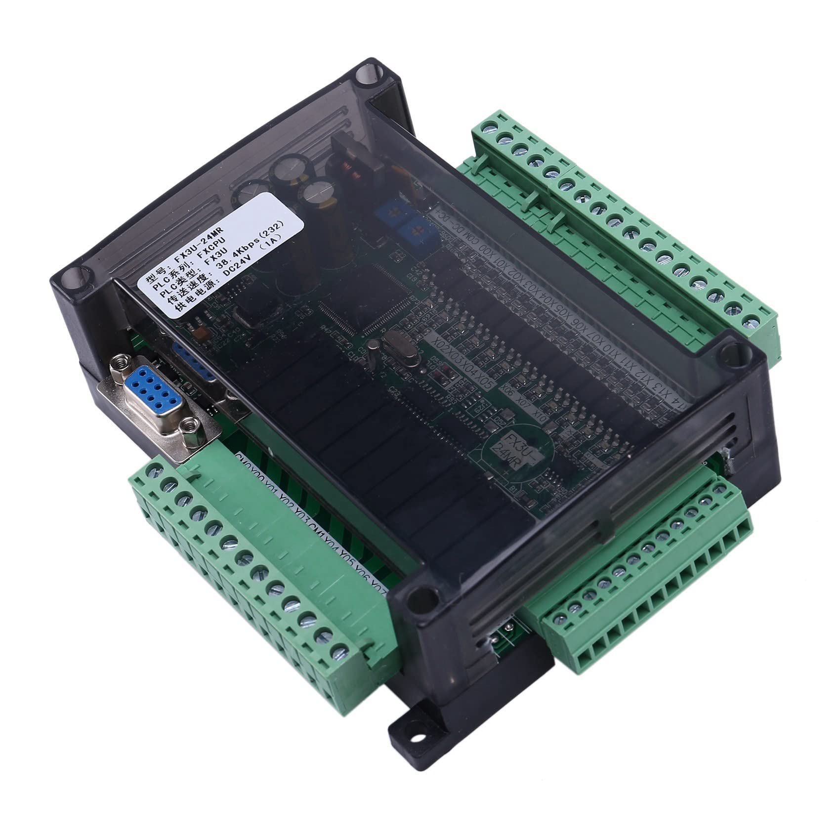 Tablero de control industrial del PLC 4X FX3U-24MR Tablero de control industrial del PLC del hogar de alta velocidad Controlador del PLC programable