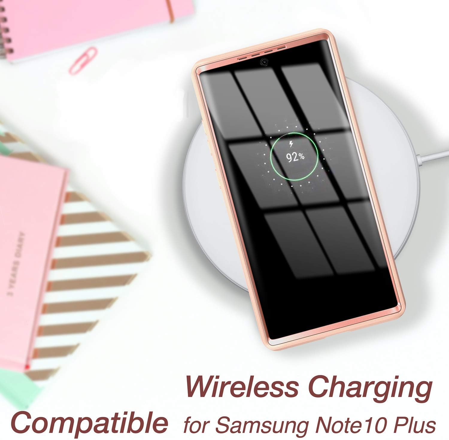 Exсluѕіvе Dіѕсоunt 70% Prісе YOUMAKER Case for Galaxy Note 10 Plus, Built-in Screen Protector Work with Fingerprint ID Heavy Duty Full Body Shockproof Cover for Samsung Galaxy Note 10 Plus 6.8 Inch - Rose Gold/Pink 🛒 Crаzу Dеаlѕ YOUMAKER Case for Galaxy Note 10 Plus, Built-in Screen Protector Work with Fingerprint ID Heavy Duty Full Body Shockproof Cover for Samsung Galaxy Note 10 Plus 6.8 Inch - Rose Gold/Pink