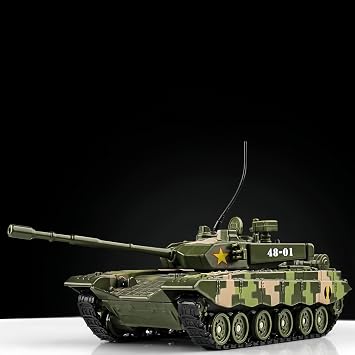 DEMERY Tank Toy, Alloy Tank Model, Alloy Molded Pressure, Display, Military Series, Main Battle Tank Model, Toys, Table Decoration, Main Tank, Collectible Decoration, Light and Sound, 360 Degree