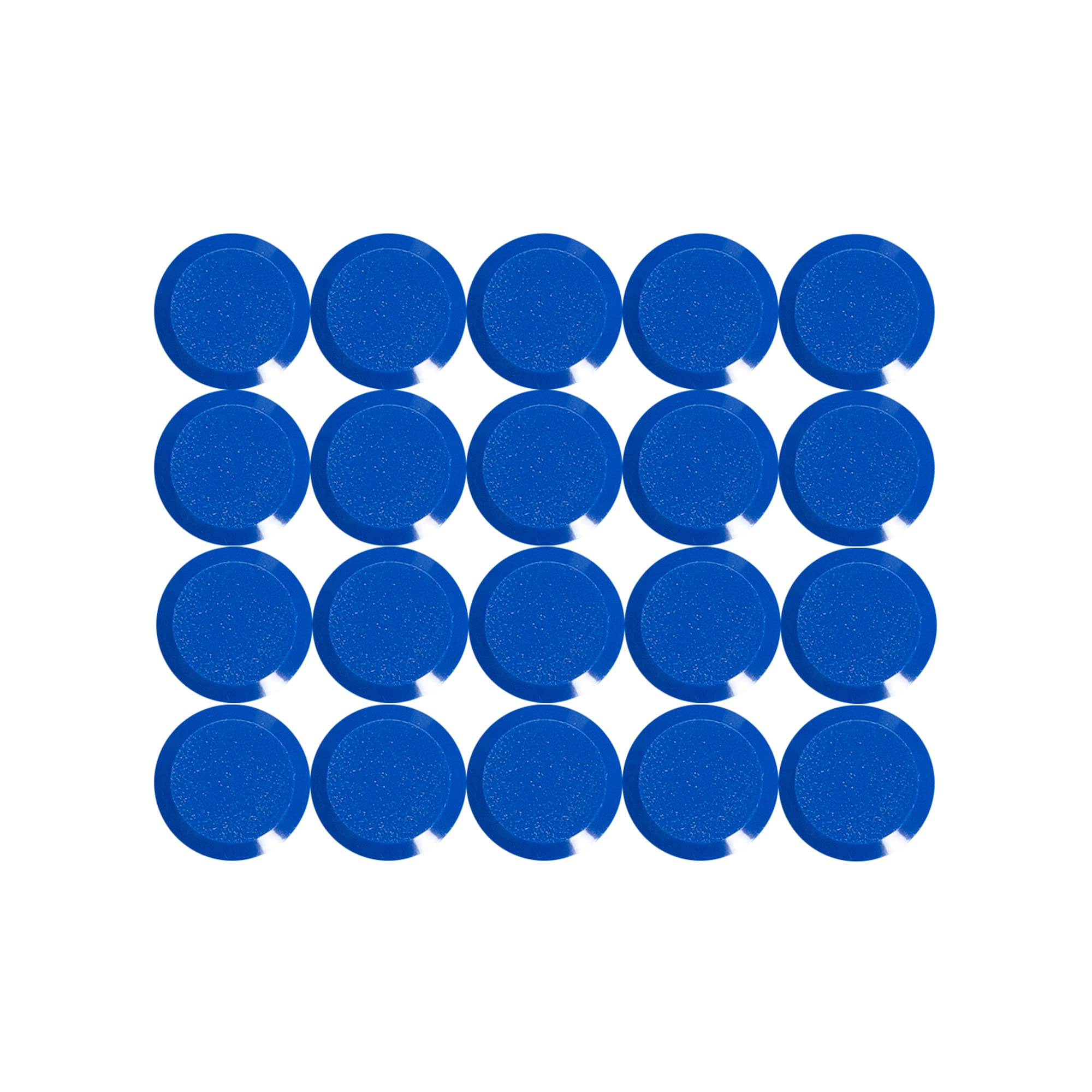 MAUL 15 mm 0.17 kg Maulpro High Quality Round Magnet for Whiteboards - Blue (Pack of 20)