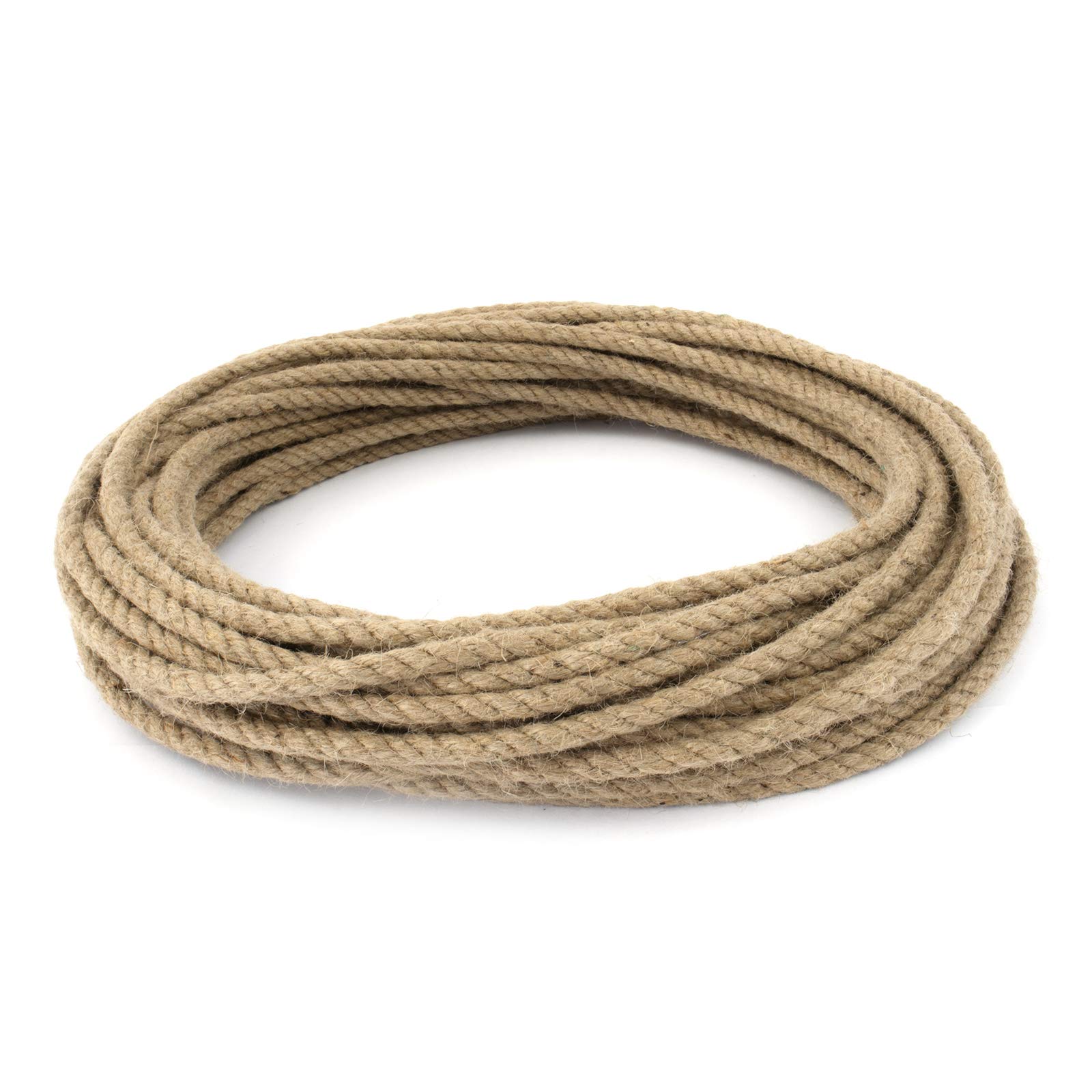 Dq-Pp 1 M Jute Rope 6 Mm Natural Fibres Rope Barrier Rope Twisted Hemp M/Hand Rail