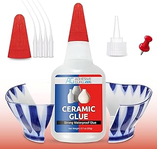 Adhesive Guru Ceramic Glue (0.7 oz) Super Glue for Pottery, Porcelain & ...