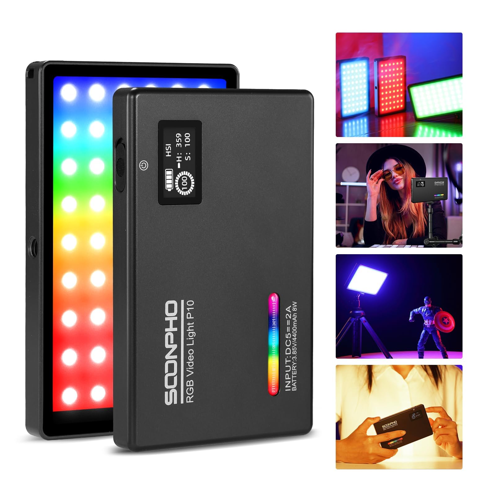 【セール中】 LEDビデオライト RGBカラーライト セール中】 LEDビデオライト RGBカラーライト Amazon | LED