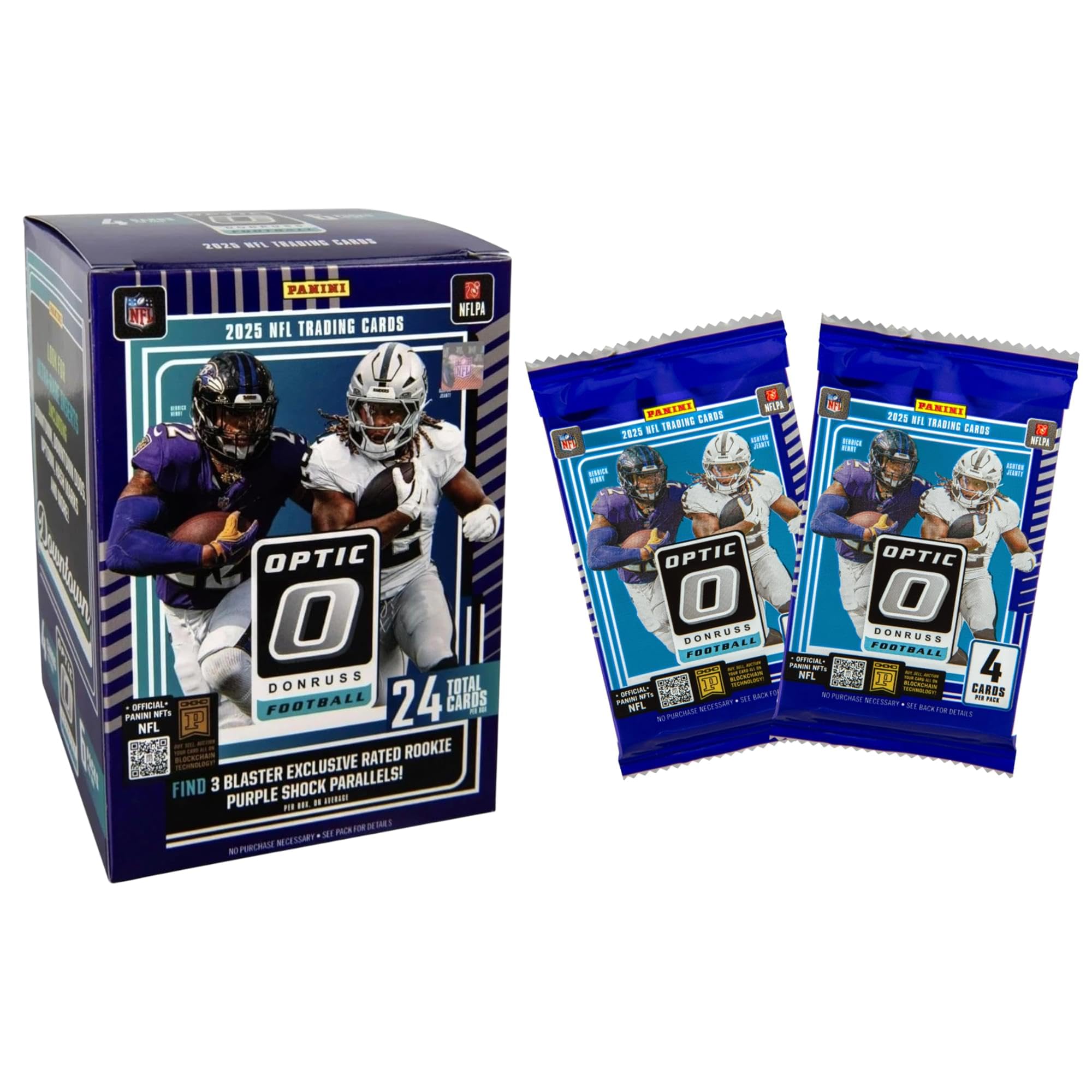 Amazon.com: 2025 Panini Donruss Optic Football Blaster Box (Purple