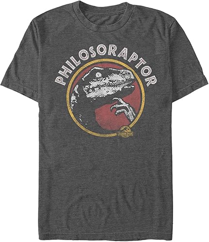 Jurassic Park Big & Tall Philoso-Raptor - Camiseta de manga corta para hombre