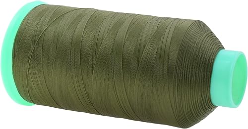 Miniatura 605 de Mandala Crafts Hilos de coser resistentes de nailon consolidado, hilo para tejer jeans de cuero, hilos de tapicería marina al aire libre, Beige