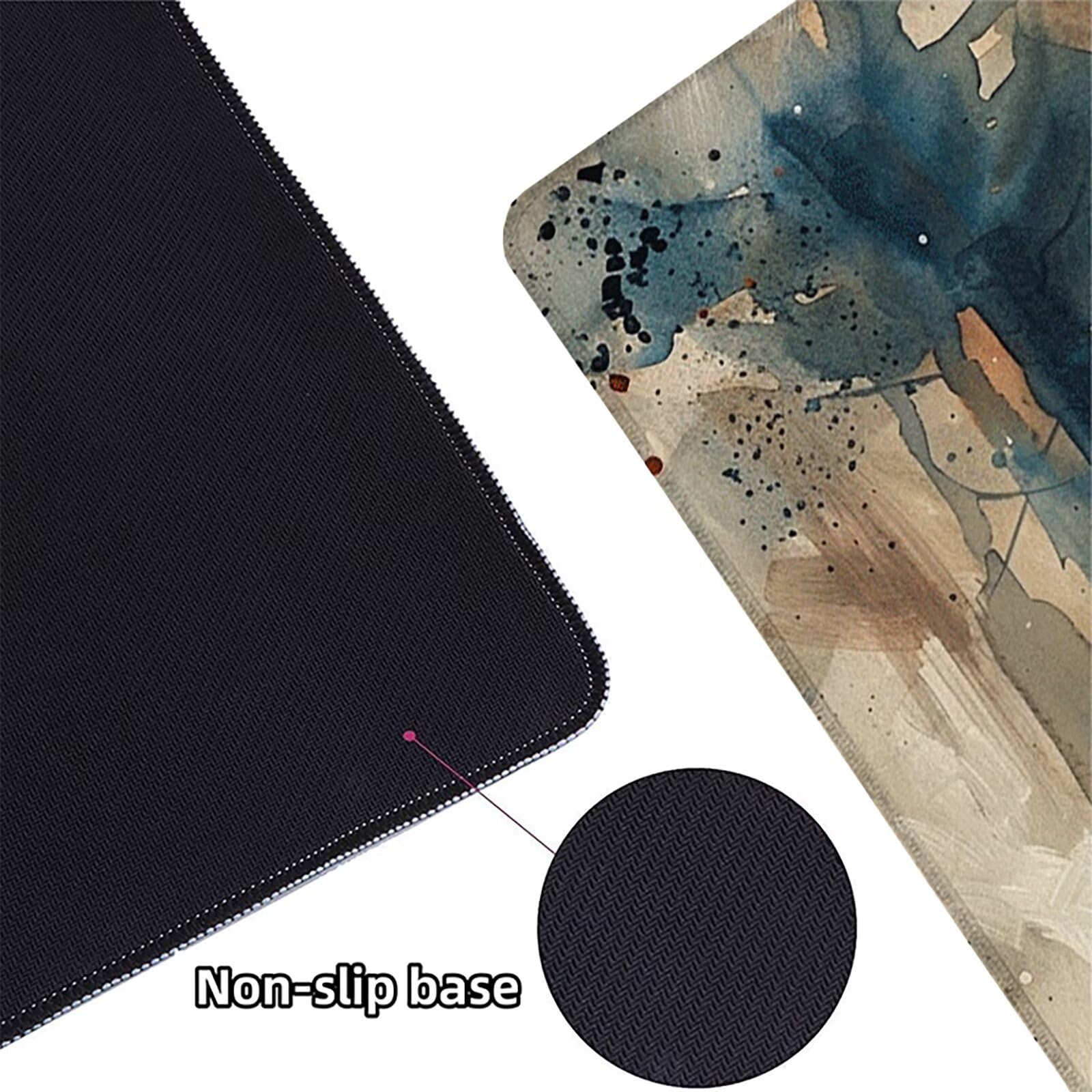 Ciervo Alfombrilla Ratón Gaming XXL 1500 x 800 mm, Alfombrilla Gaming Amarillo Mousepad con Base de Goma Antideslizante, Impermeable Desk Mat para Teclado y Raton, Accesorios Gaming, Regalos 3-F