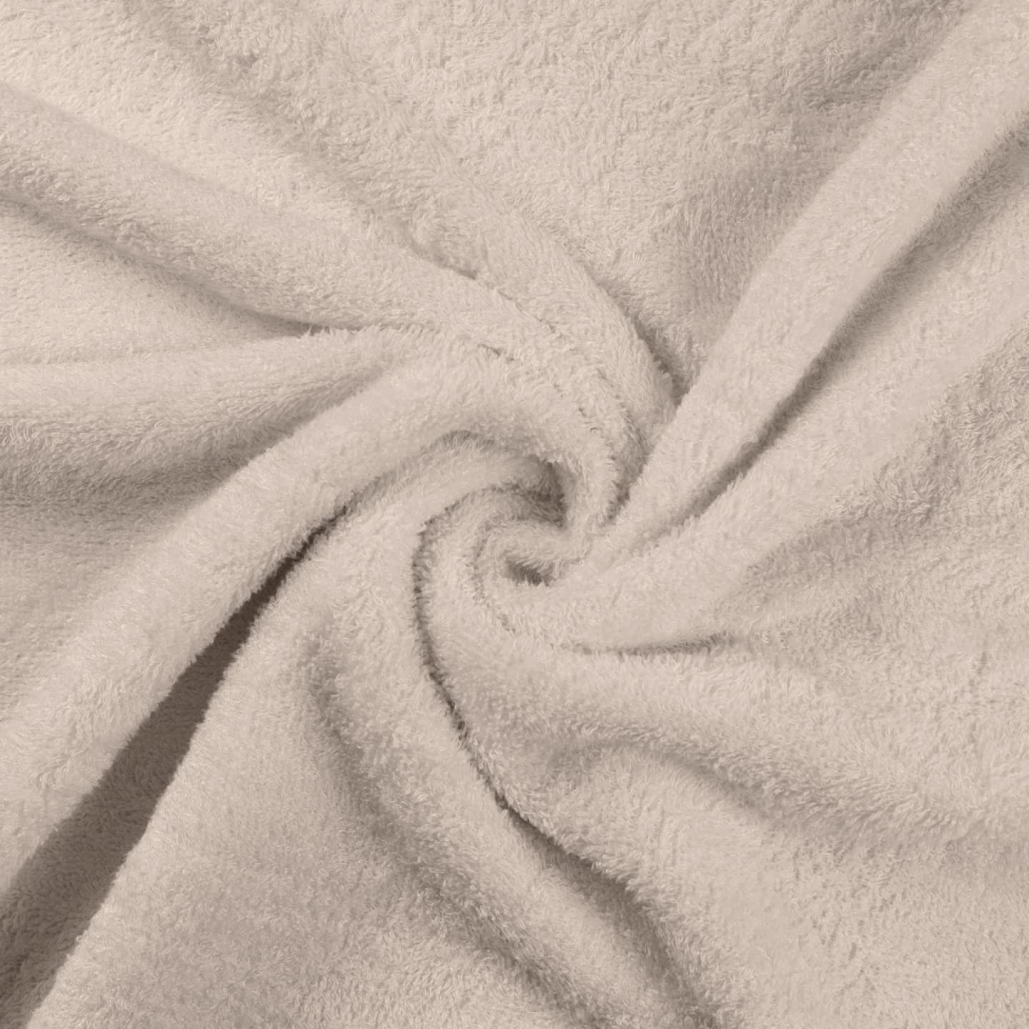 Soft Bamboo Terry Towelling Fabric Material - Ecru, 1Mtr - 150cm x 100cm