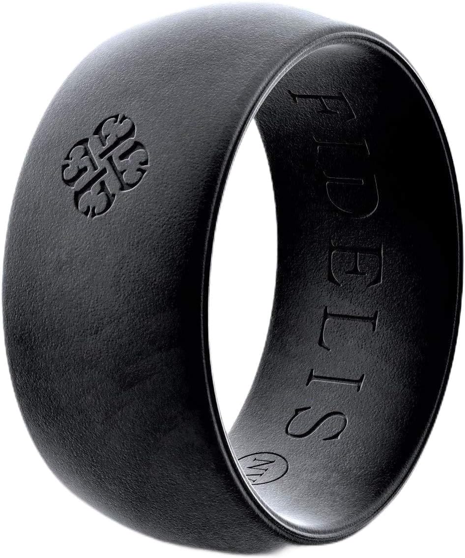 FIDELIS nv Silicone Wedding Ring for Men and Women.Safe Silicone Ring.Rubber Ring Active Lifestyle