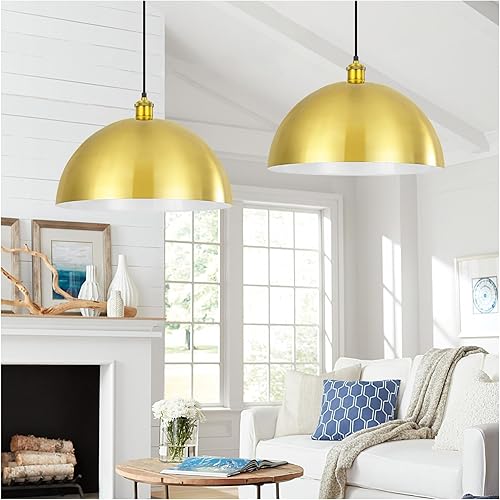 Miniatura 12 de Lámpara Colgante de Granja Negra Accesorios de Lámpara Colgante - Luces Colgantes de Isla de Cocina de 16 pulgadas Luces Colgantes Industriales de