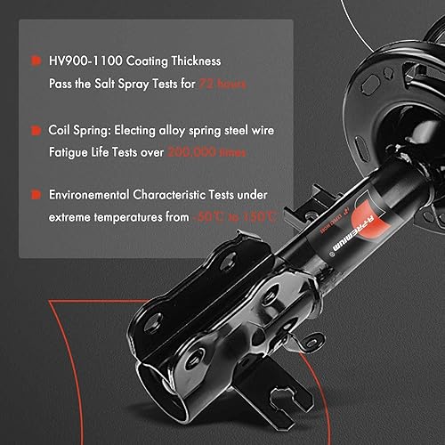 Miniatura 4 de A-Premium Conjunto completo de puntal y resorte helicoidal delantero compatible con Mazda CX-5 2013 2014 2015 2016, FWD, juego de 2 piezas