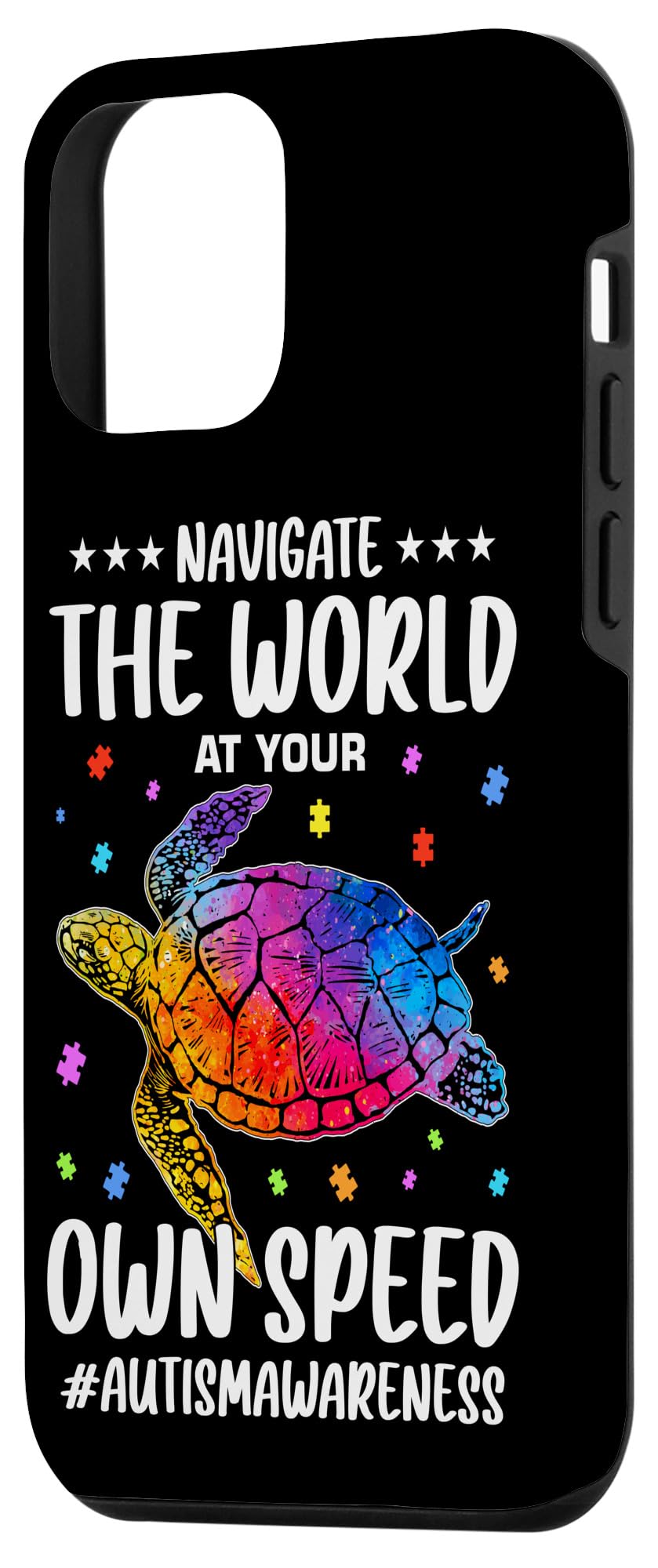 Funny Autism Spectrum Design for Autism Awareness Case for iPhone 12 mini - Image 2