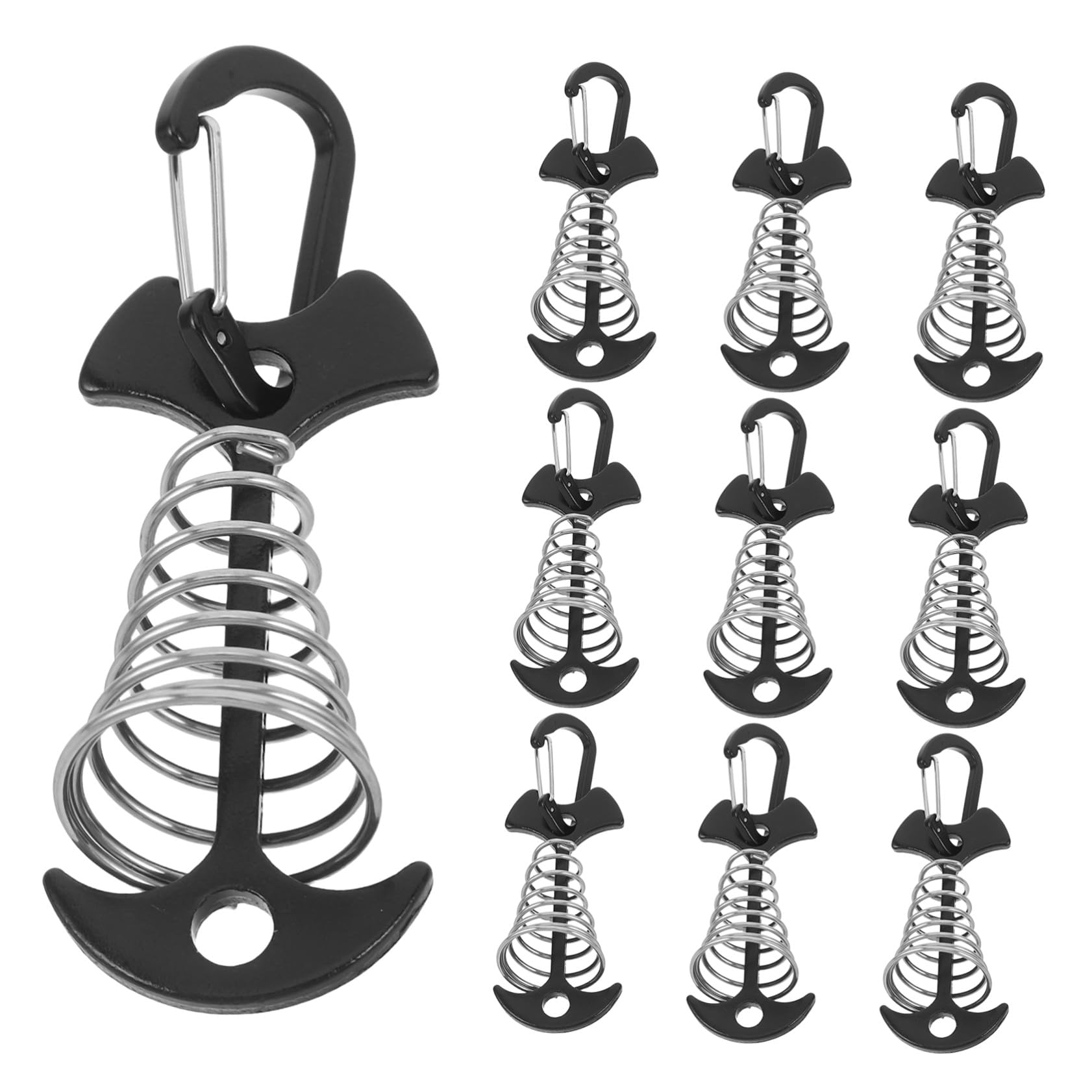 Estacas de aluminio SOIMISS para tienda de campaña y anclas de espina de pescado