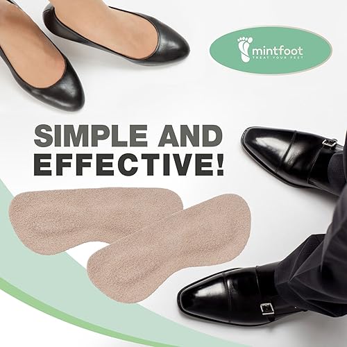 Miniatura 9 de Mintfoot - Agarraderas de cuero para el talón – 10 piezas – Forros para zapatos para mujeres y hombres – Tacones para detener ampollas y cortes