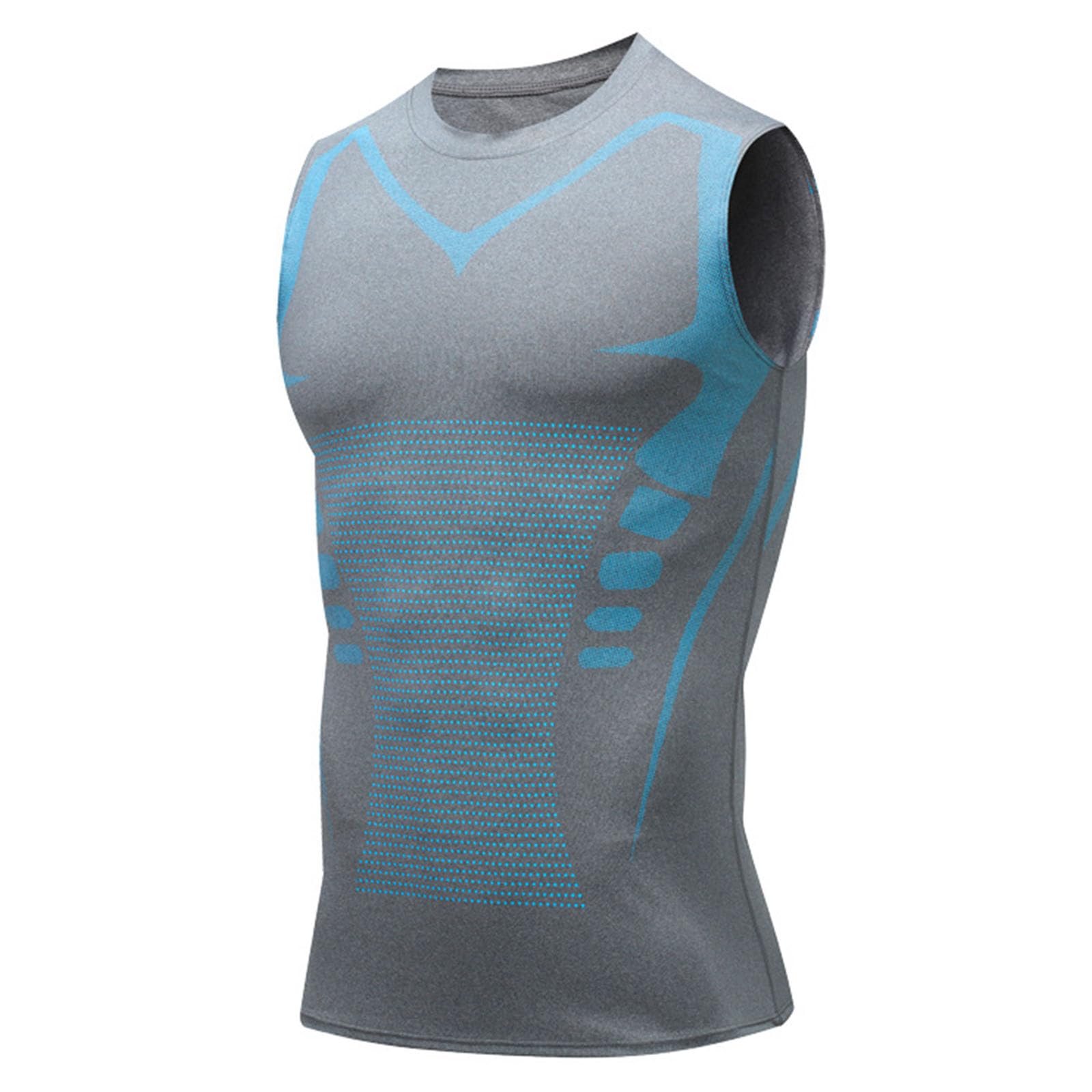 Jeeeun Posture Corrector for Men, Back Posture Corrector for Men, Menionic Tourmaline Posture Corrector Vest (Gray,XXXXX-Large)