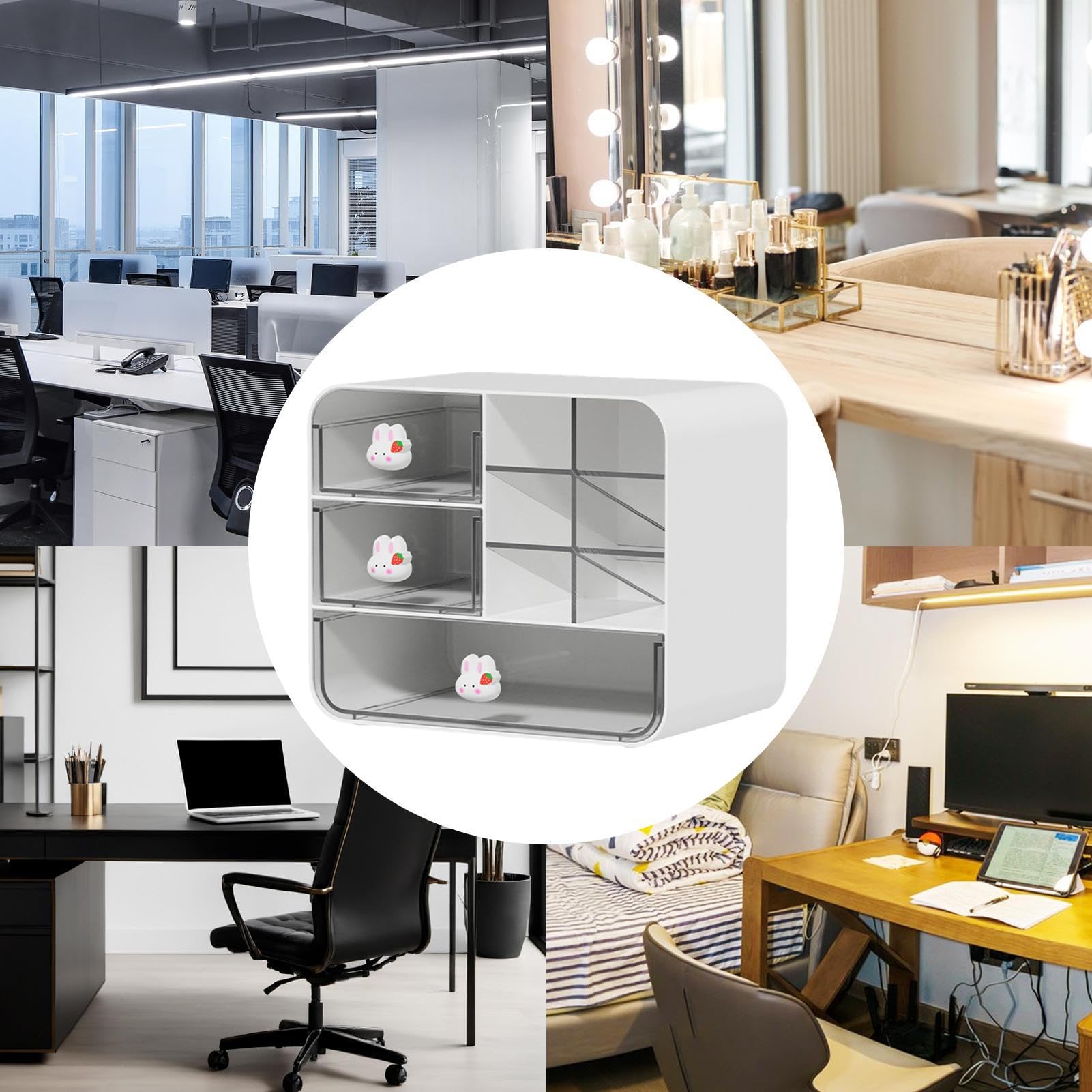 Scrivania multifunzionale – Mensola trasparente ispessita per insegnanti, casa e scuola, ideale per forniture per ufficio, cancelleria e accessori da scrivania