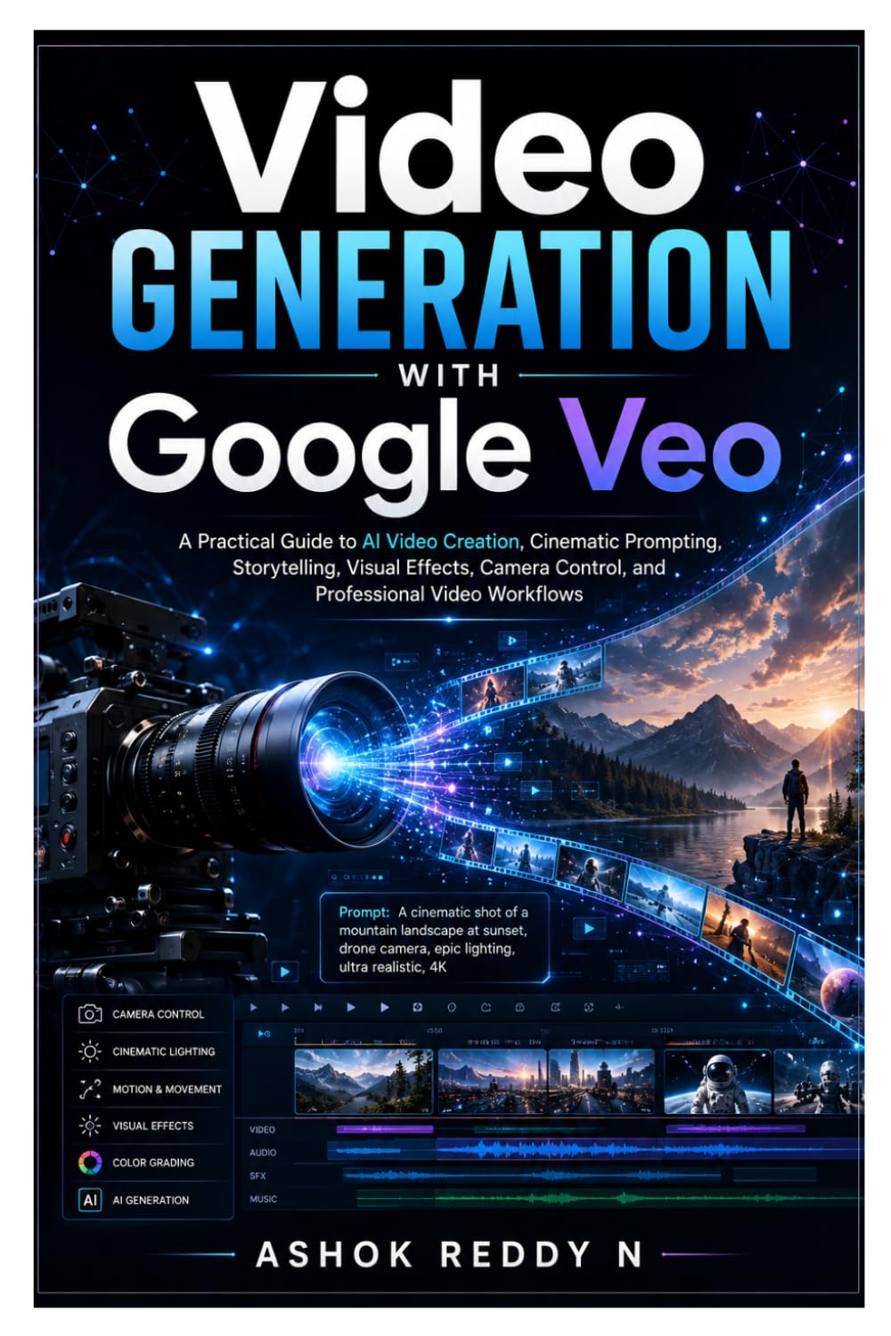 Video Generation with Google Veo: A Practical Guide to AI Video Creation, Cinematic Prompting, Storytelling, Camera Control, Visual Effects, and Professional Video Workflows