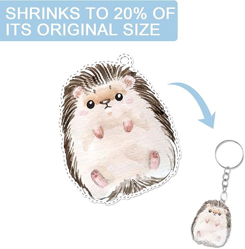 Miniatura 6 de Warckon 36 hojas de plástico retráctiles, hojas de película retráctil de papel de arte retráctil, esmerilado Ruff n' Ready para niños, manualidades