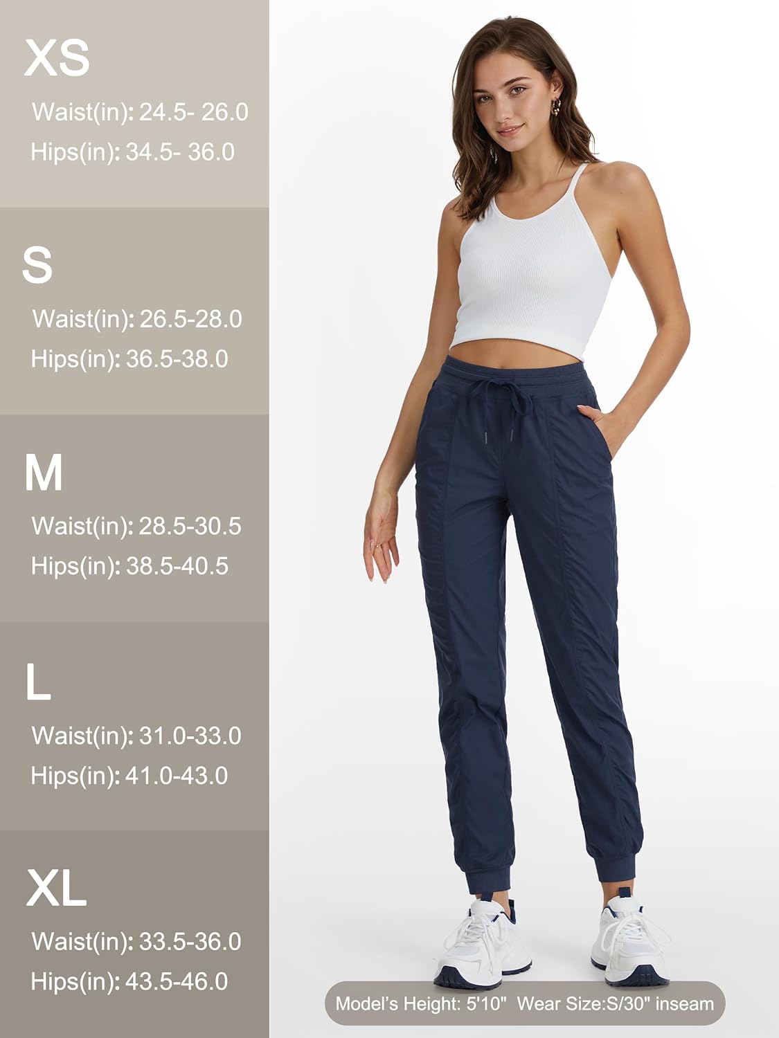 Women's 30/32/34/36 Tall Inseam Dance Studio Joggers Lightweight Workout Track Athletic Running Casual Pants