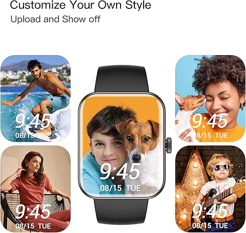 Miniatura 8 de EURANS Reloj inteligente de 1.654in (respuestahaz llamada) pantalla táctil HD IP68 impermeable para teléfonos Android e iOS, monitor de oxígeno en