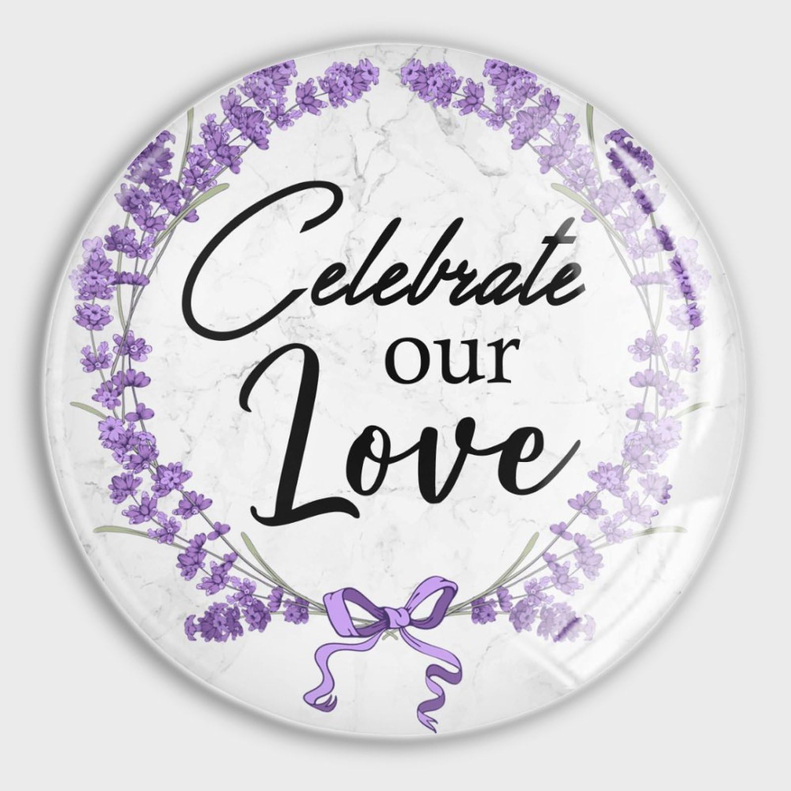 Aimants de réfrigérateur violet Celebrate Our Love | Idée cadeau chrétien en lot