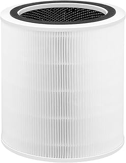 Core 400S Filter Replacement for LEVOIT Core 400S and Core 400s-RF Smart WiFi Air Purifier,3-in-1 True H13 HEPA Activated Carbon Pre-Filter,White