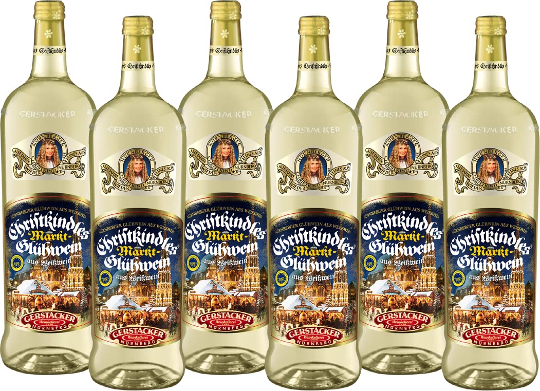 GERSTACKER Nürnberger Christkindles® Markt-Glühwein aus Weißwein g.g.A. (6 x 1l)
