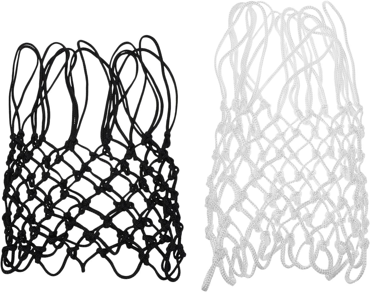 VICASKY Basketball Net Replacement with 12 Loops 2pcs Nylon Heavy Duty for Residential Basketball Hoop and Schools for Outdoor Use