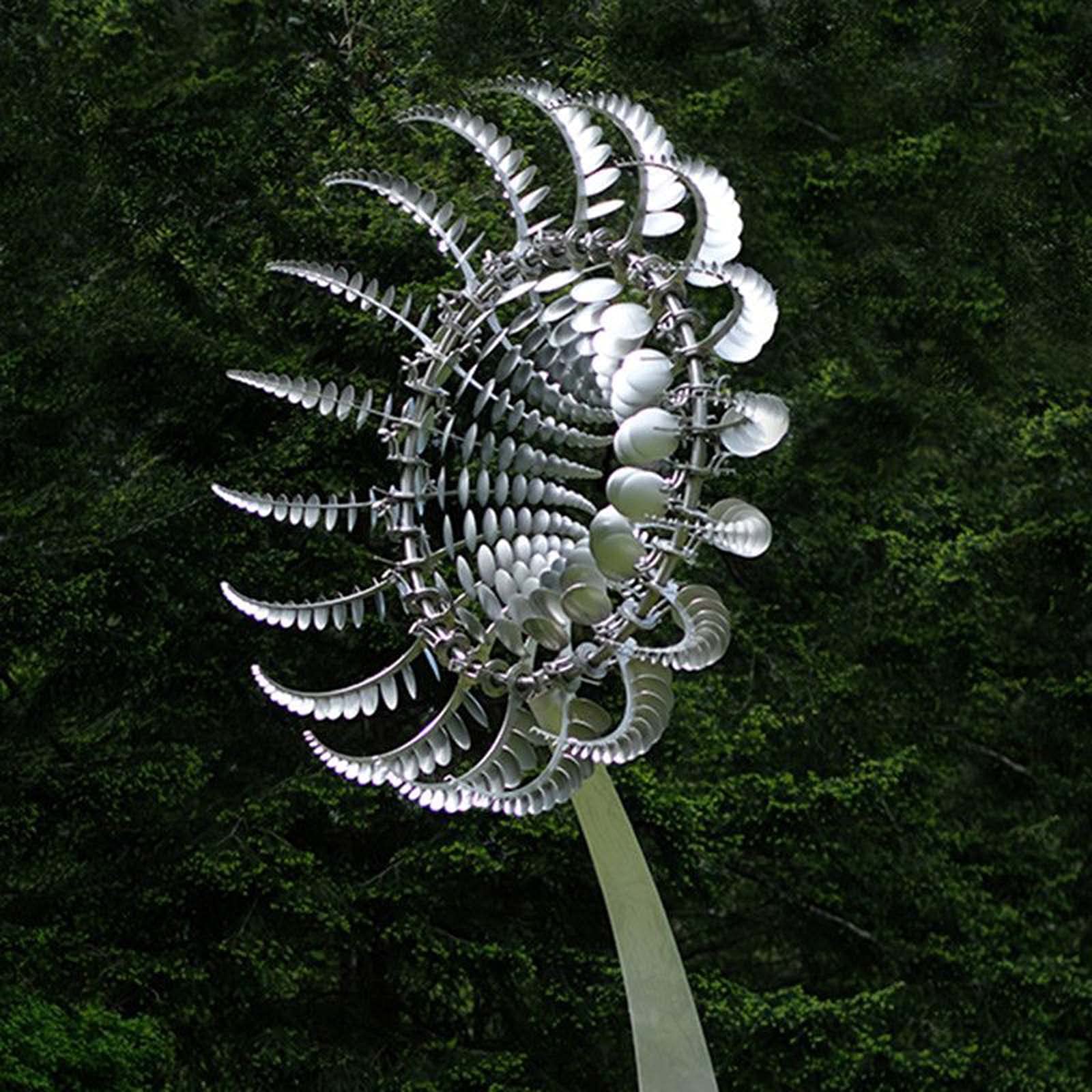 Girandola unica e magica in metallo 3D, per cortile e giardino, decorazione per terrazze esterne, 35 x 70 cm