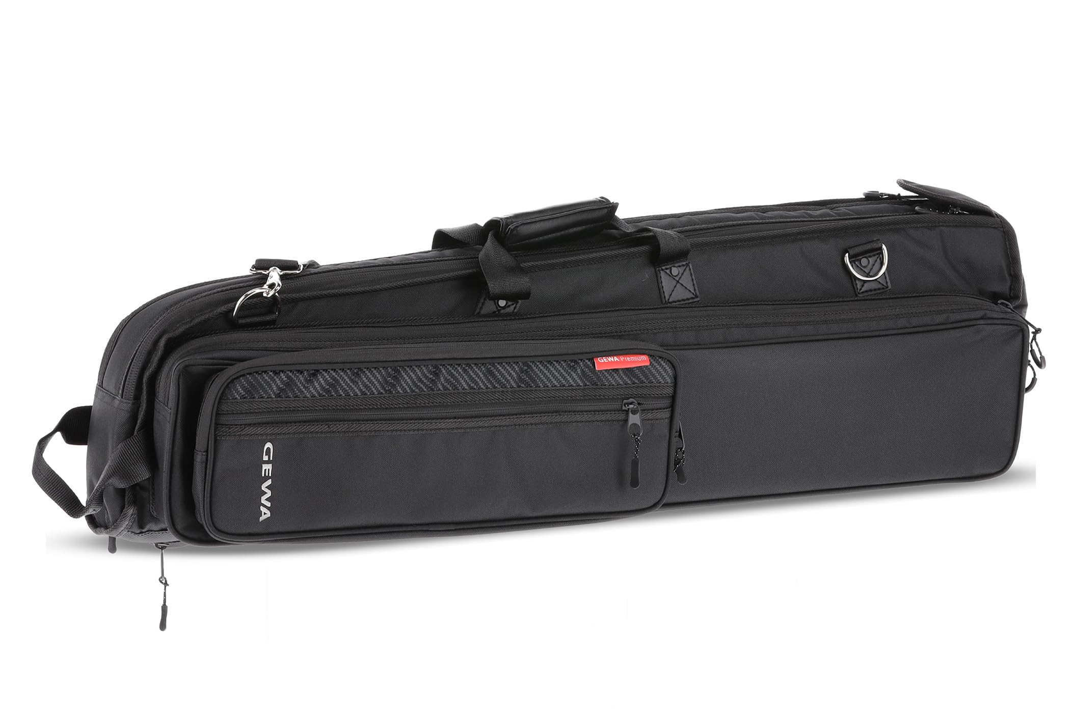 GEWA Funda Premium Gig Bag para Trombón (diámetro de campana hasta 8,5") - Cordura 600 Denier - Resistente a desgarros y al agua - Acolchado de 30 mm - Correa tipo mochila/hombro - Negro