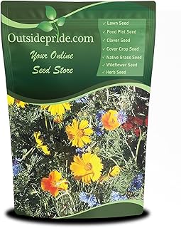 Outsidepride Low Growing Wildflower Seeds - 1 lb Dwarf, & Short, Diverse...