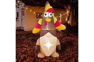 BLOWOUT FUN Thanksgiving Inflatable Cute Gnome Decoration