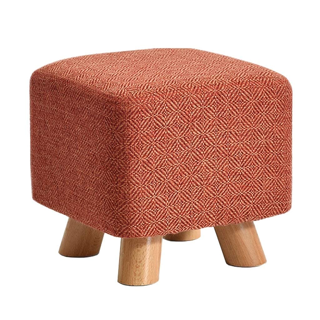 Tabouret de maquillage rembourré en bois massif assise confortable