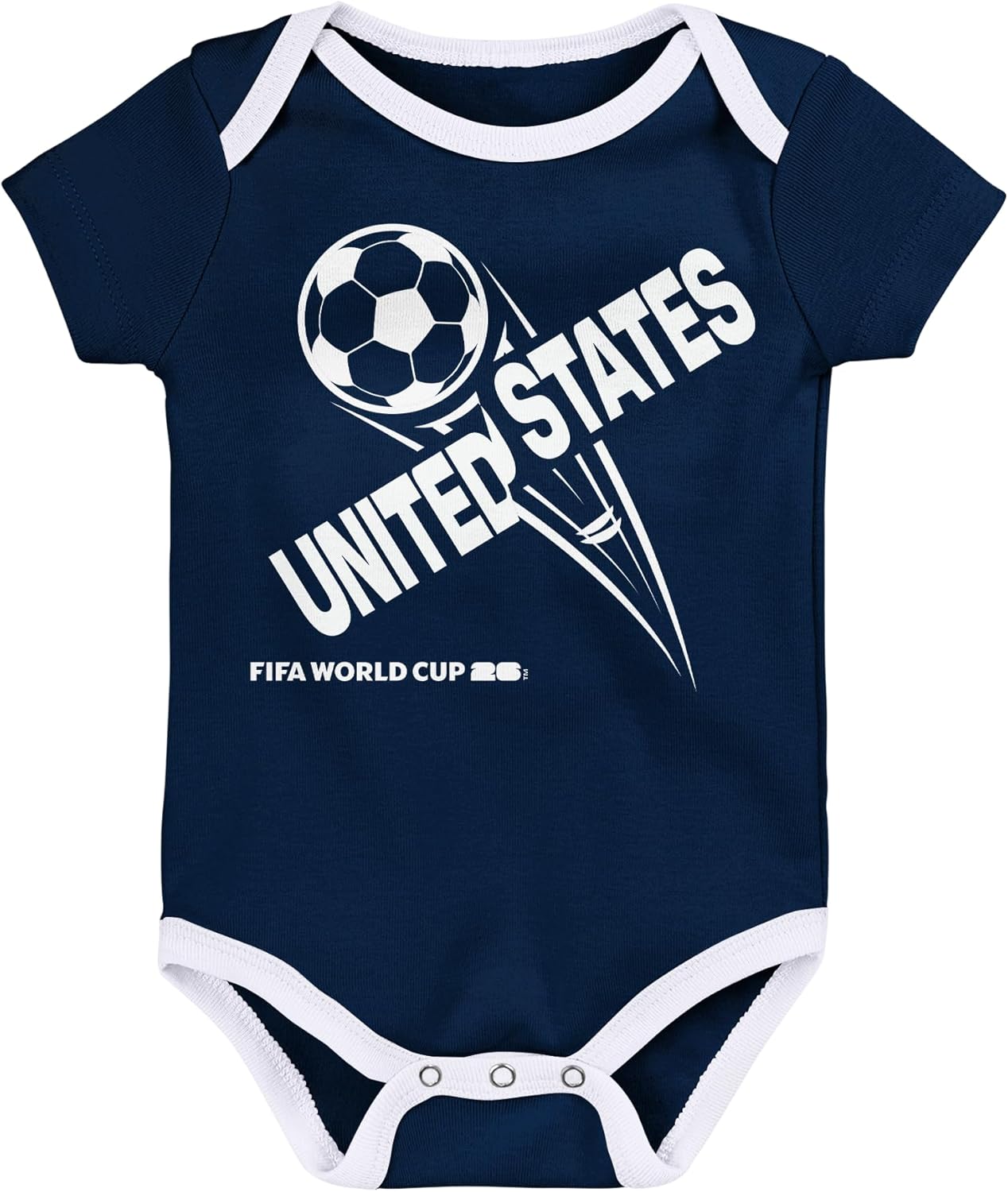 Outerstuff FIFA World Cup 2026 Infant and Toddler 3 Pack Country Onsie
